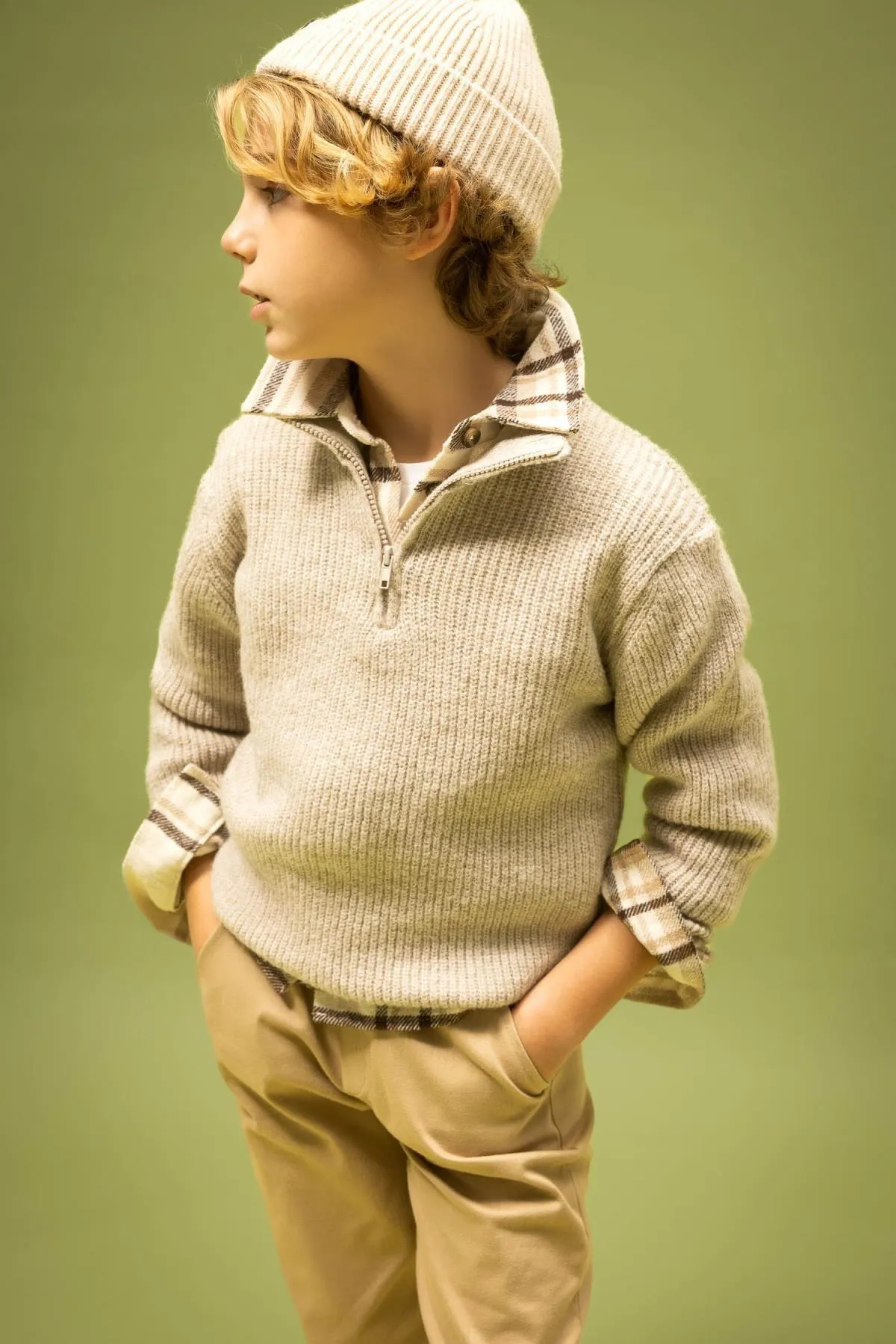 DeFacto  Strickpullover mit halbem Reißverschluss für Jungen A5613a823wn