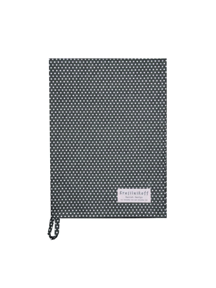 Krasilnikoff Geschirrhandtuch Micro Dots in anthrazit günstig kaufen onesize