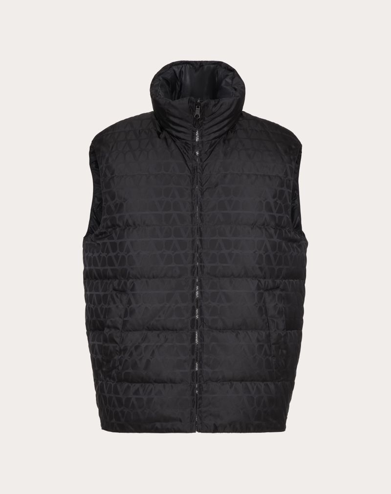Colete reversível de nylon com estampa Iconographe Toile