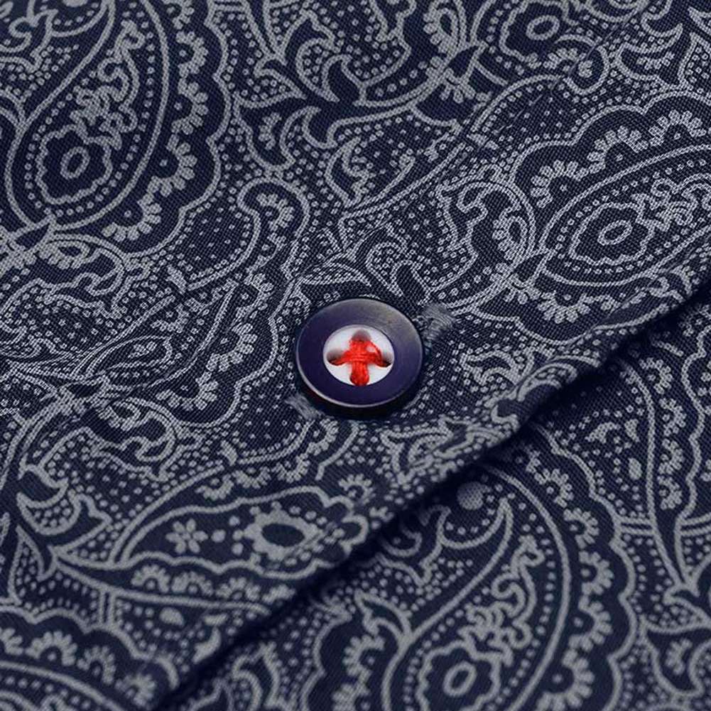 Lambretta Tonal Paisley Herren Langarm Hemd RWIS1383