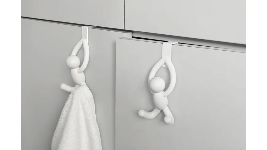 umbra Buddy Türhaken 2er-Set weiß