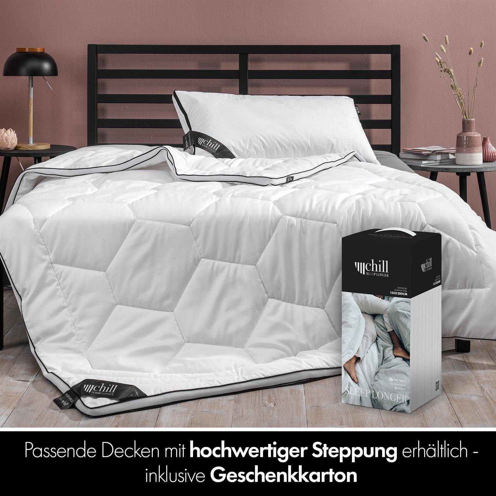 Nackenstützkissen Chill Nackenkissen 40x80cm, chill SLEEPLONGER, Füllung: Mikrofaser, Bezug: 100% Polyester, Seitenschläfer, Rückenschläfer, Bauchschläfer, Vegan, atmungsaktiv & waschbar