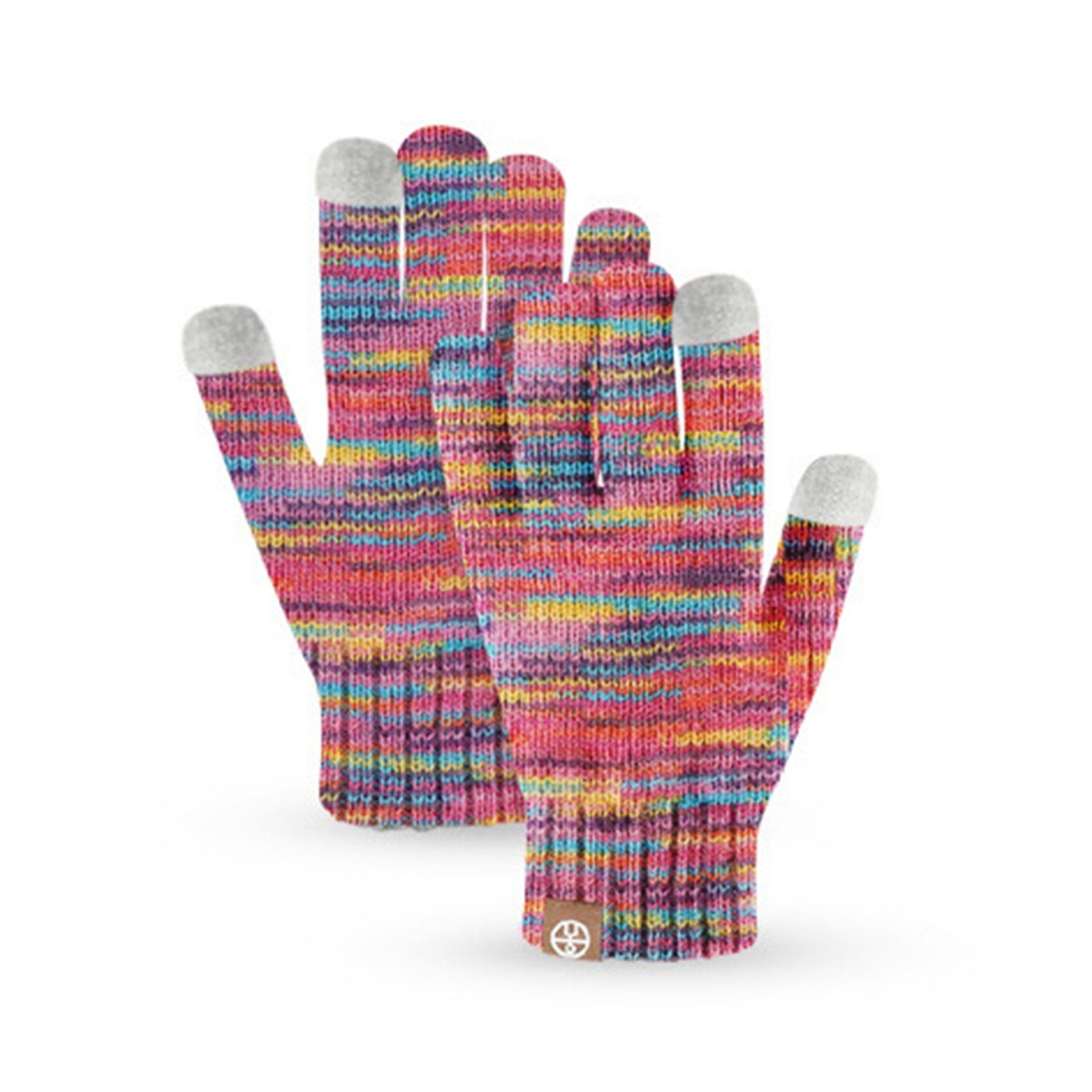 Rutaqian Schlupfmütze 3 In 1 Kinder Winter Set, Kinder Wintermütze Schal Handschuhe Mädchen (Warme Winter Beanie Hut Handschuhe runder Schal Set) Kinder Wintermütze Schal Touchscreen Handschuhe Mädchen Set