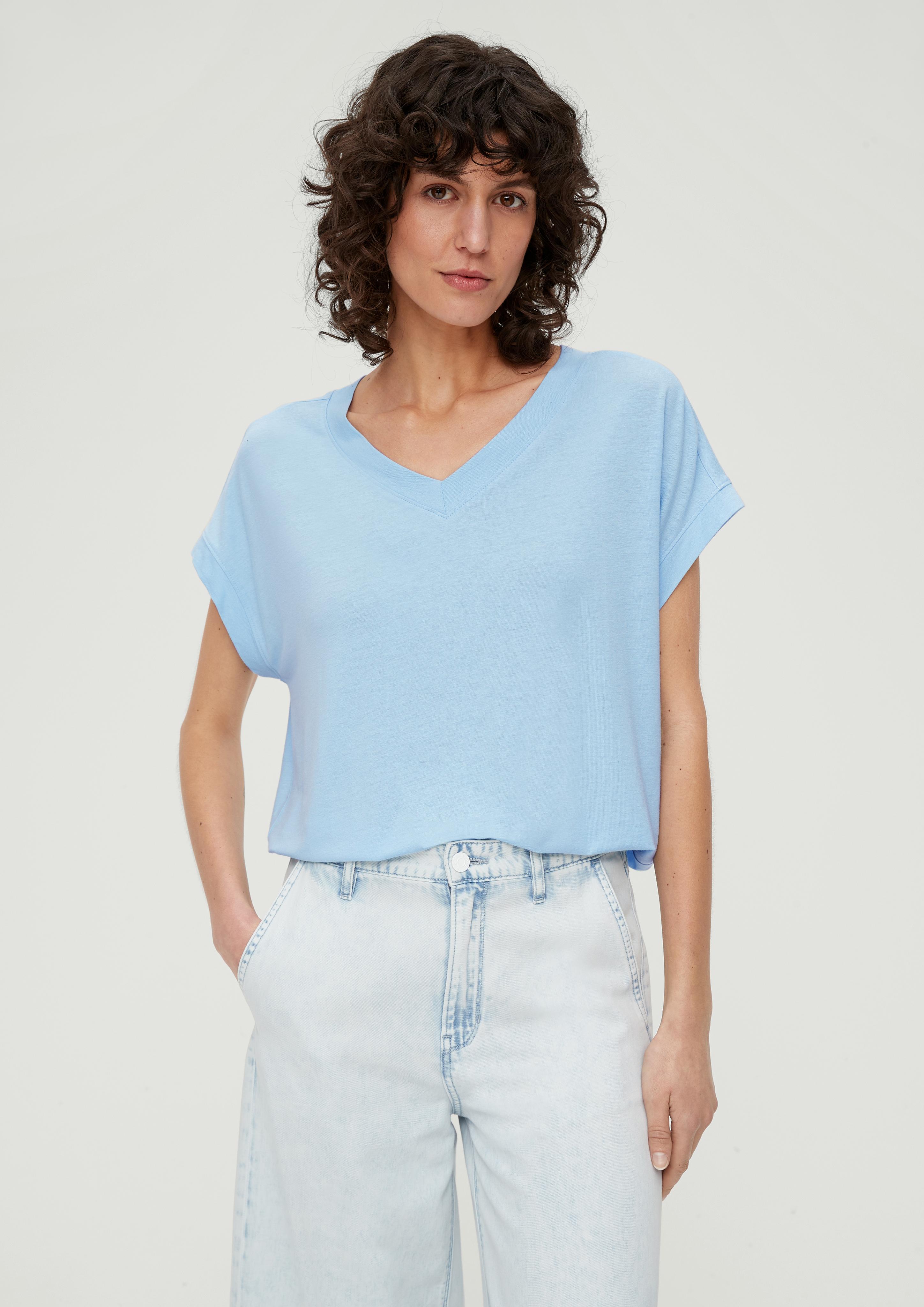 Shirt aus Leinenmix  2132876-5081