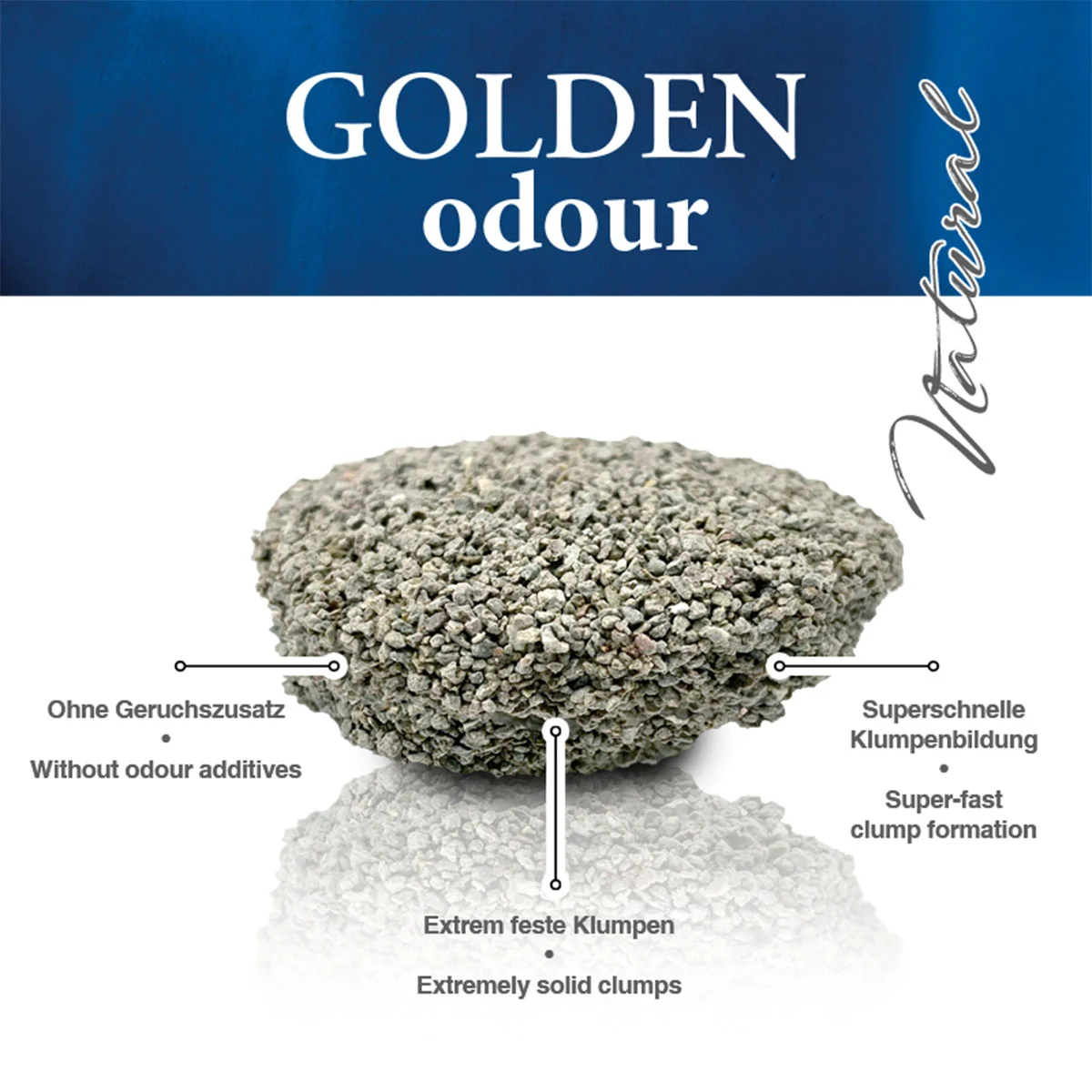 Golden Odour Natural Katzenstreu ohne Duftzusatz