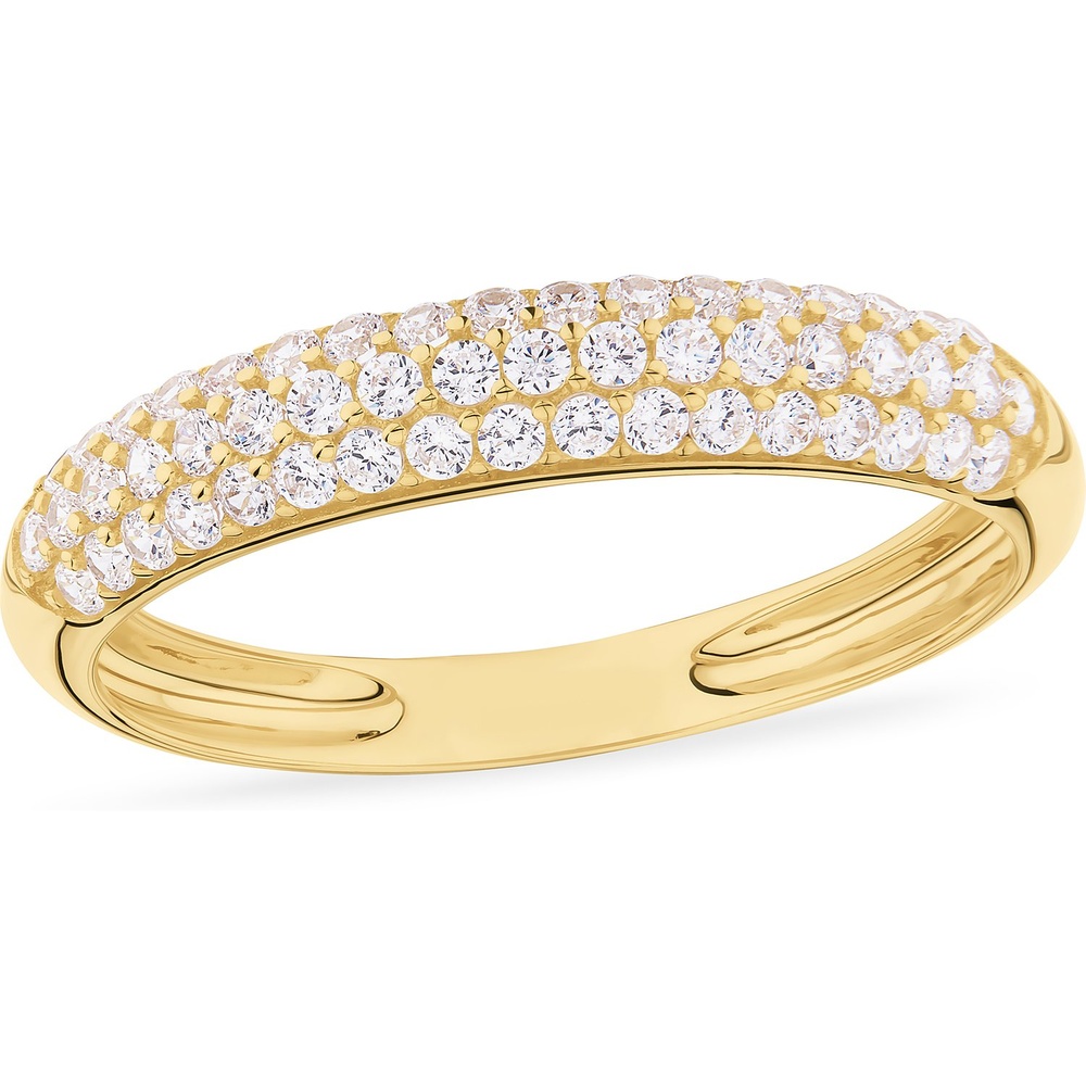 FAVS Bague pour femme 375 Or jaune or jaune Bague