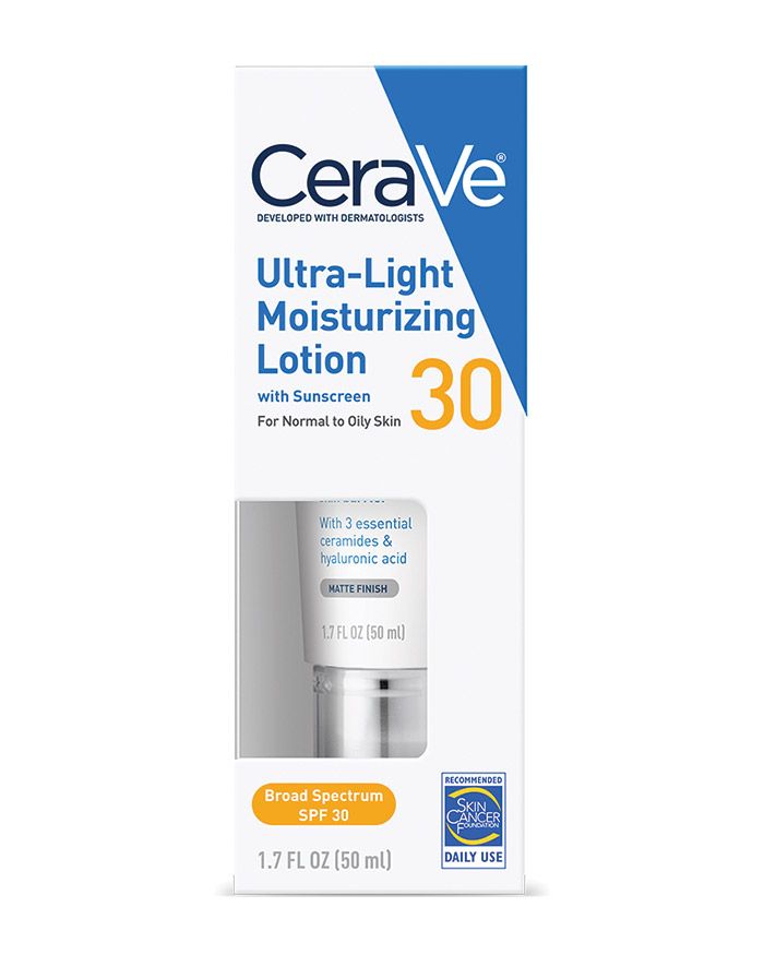Lotion hydratante ultra-légère FPS 30 Hydratant léger et sans huile avec FPS