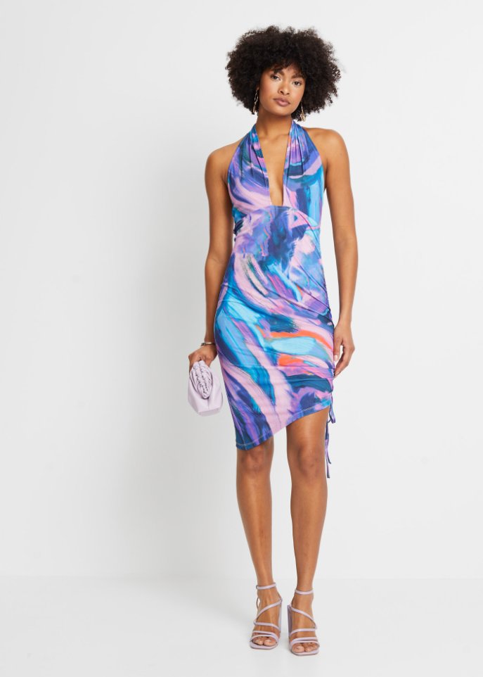 Neckholder-Kleid mit Cutout