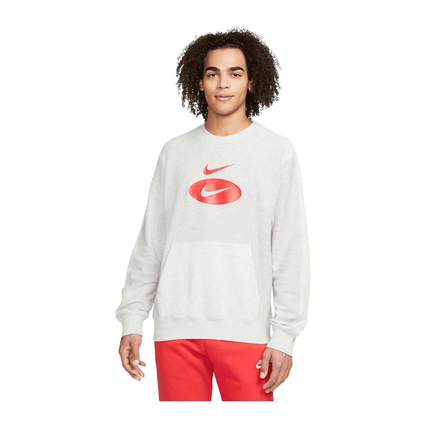Nike Sportswear Swoosh Crew Sweatshirt Grau F050