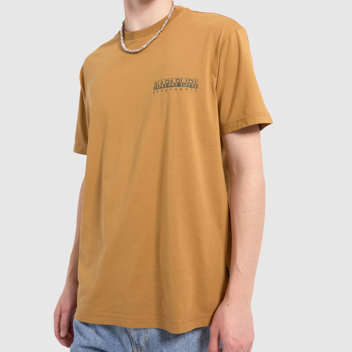 NAPAPIJRI telemark t-shirt i brunt