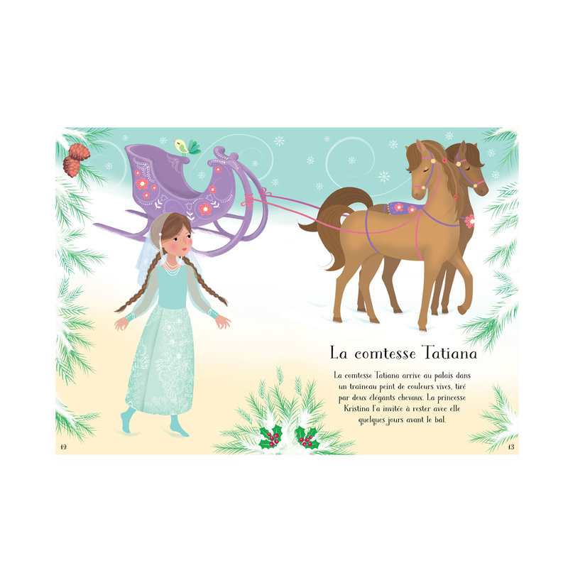 Livre J'habille mes amies Princesses des neiges - Usborne