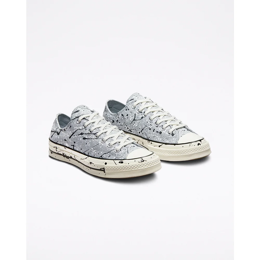 Converse Chuck 70 Low Paint Splatter A01172C / grau