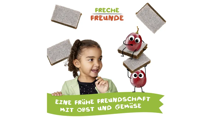 Freche Freunde Bio Getreideriegel Rote Traube, Aronia & Banane 4er-Pack 92 g