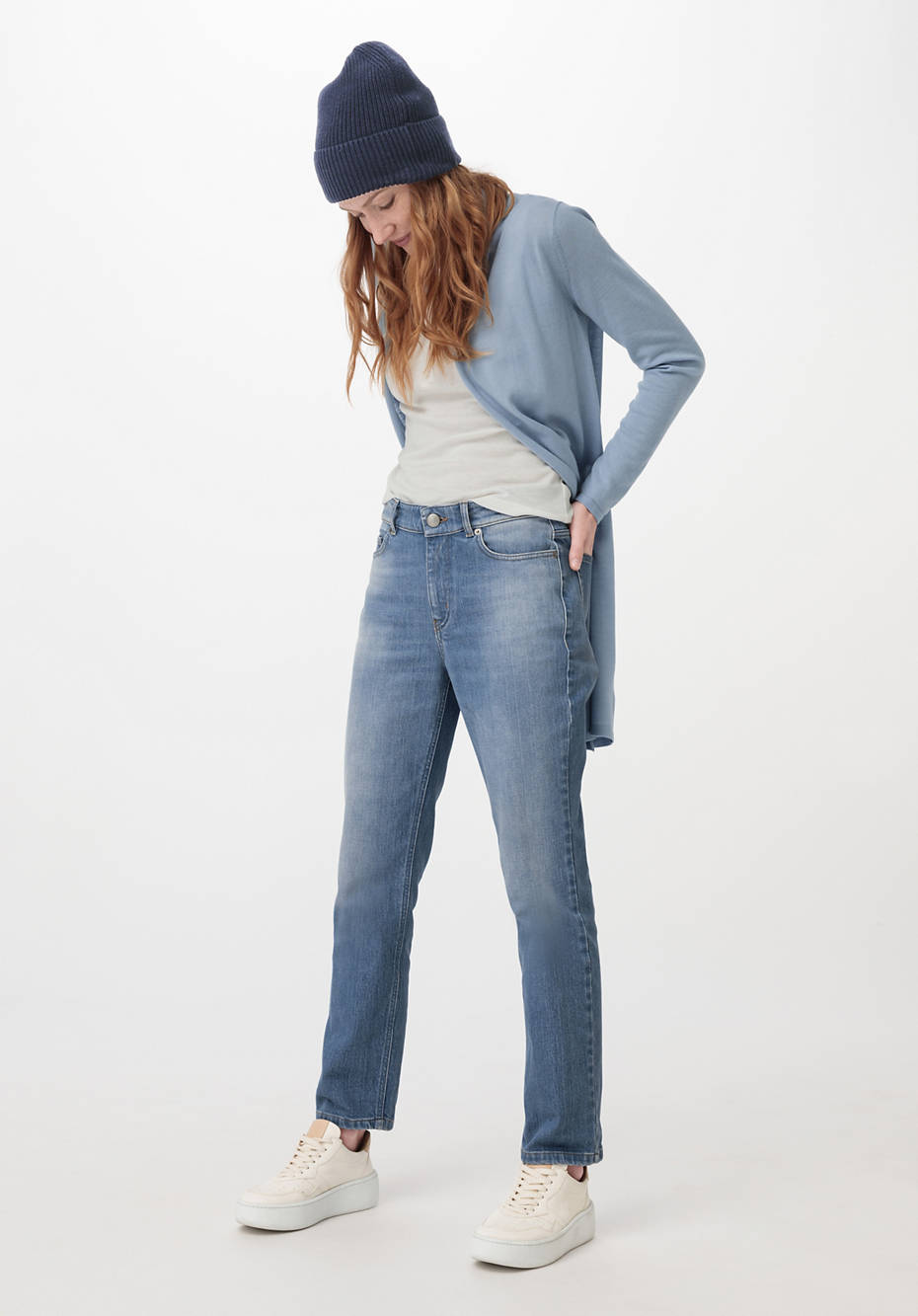 Jeans BEA High Rise Straight Cropped aus reinem Bio-Denim