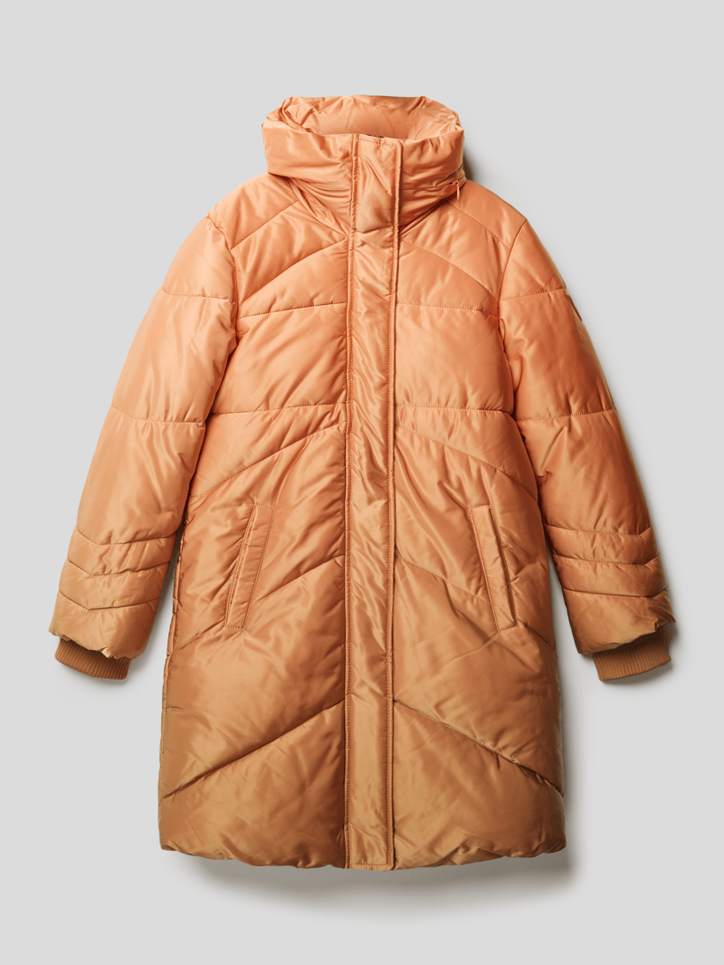 Steppjacke mit Label-Patch Modell 'PADDED' in apricot