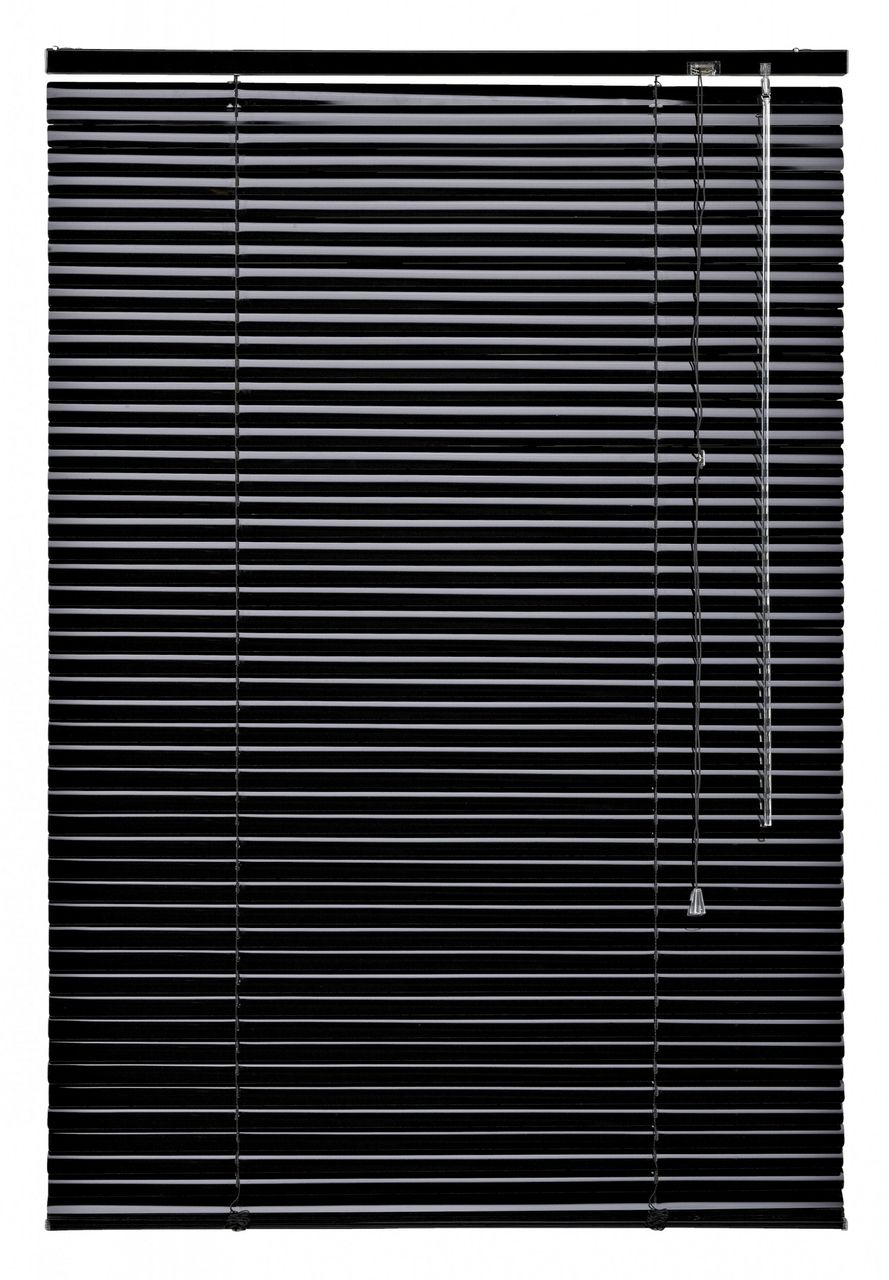Bella Casa Aluminium-Jalousie, schwarz, 160 x 120 cm