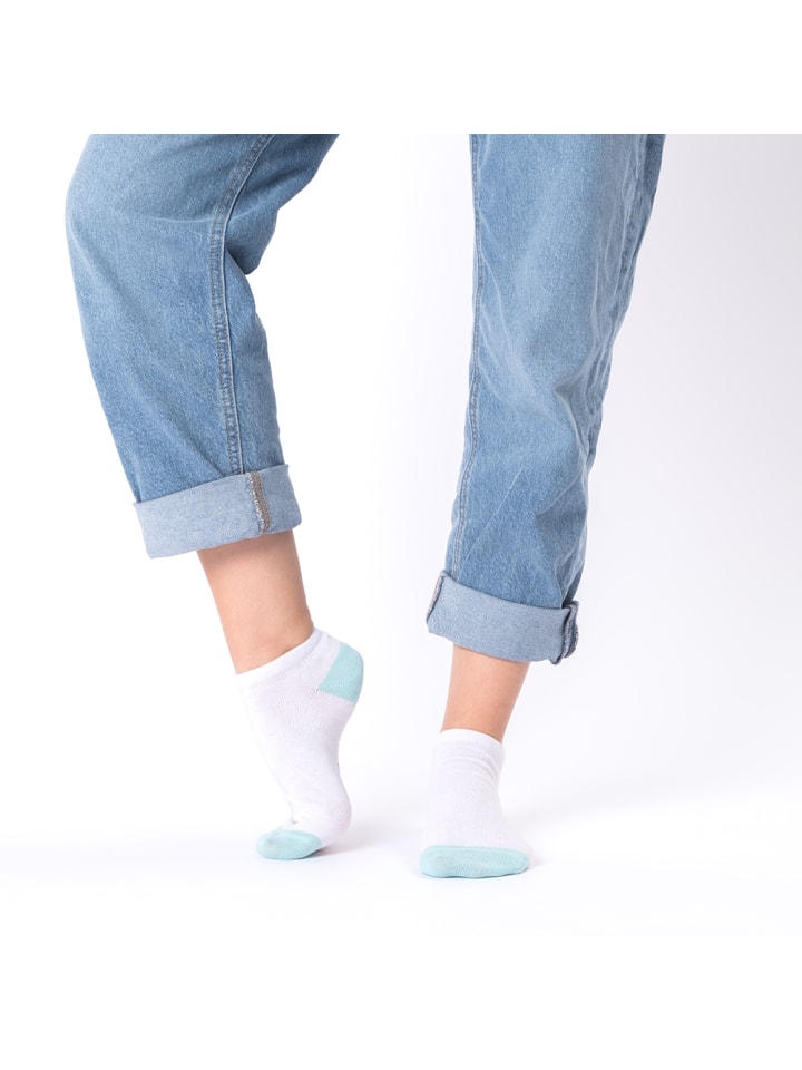 Occulto 10er Pack Muster Sneaker Socken Maja in Grau-Pastell günstig kaufen