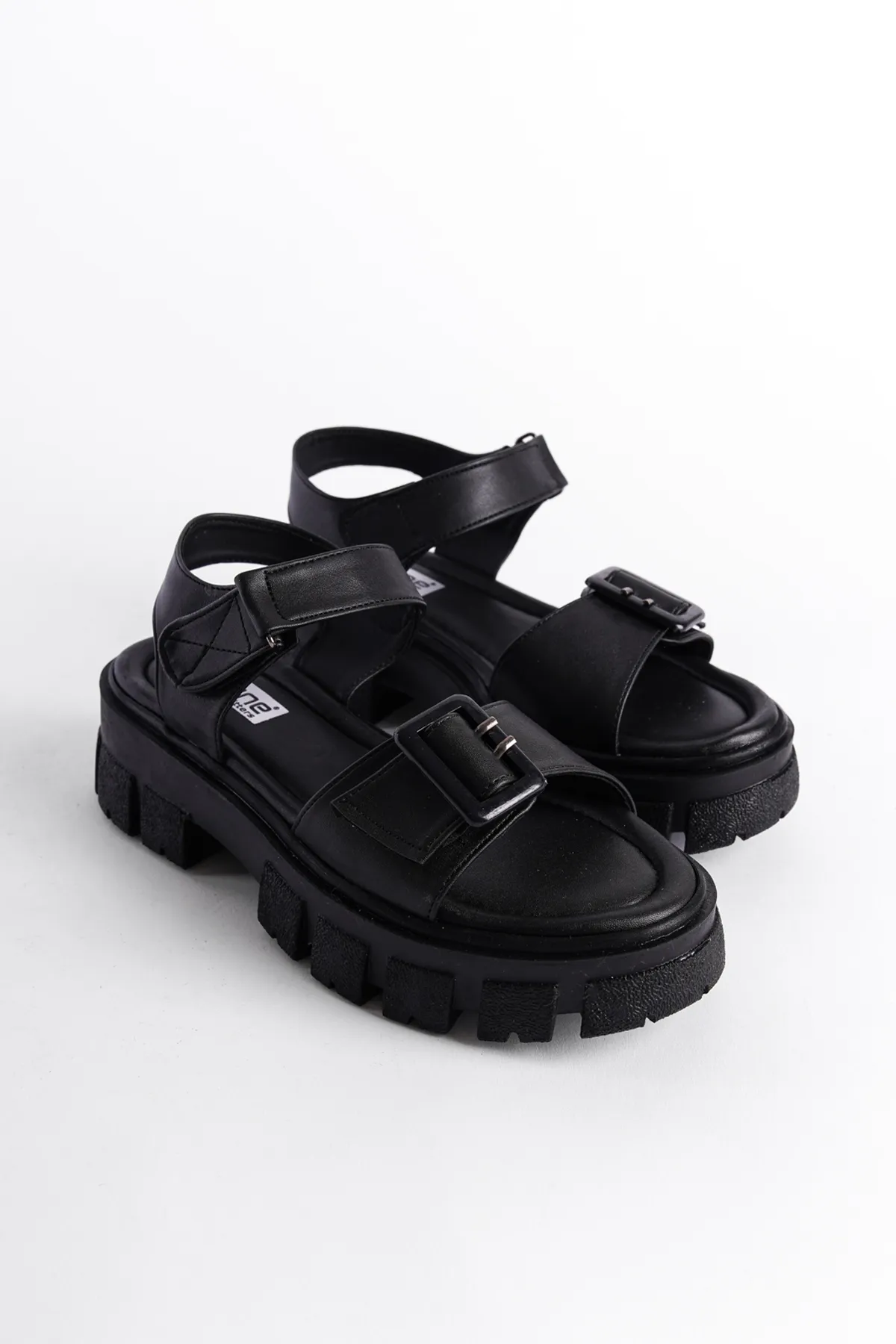 Capone Outfitters  Sandalette - Schwarz - Blockabsatz