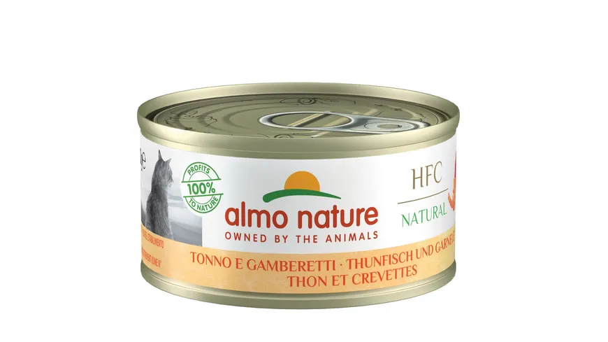 almo nature Katzennassfutter Cat Adult Thunfisch + Garnelen 70 g