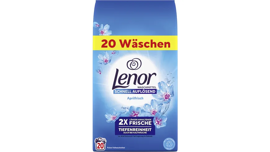 Lenor Vollwaschmittel Pulver Aprilfrisch schnell auflösend