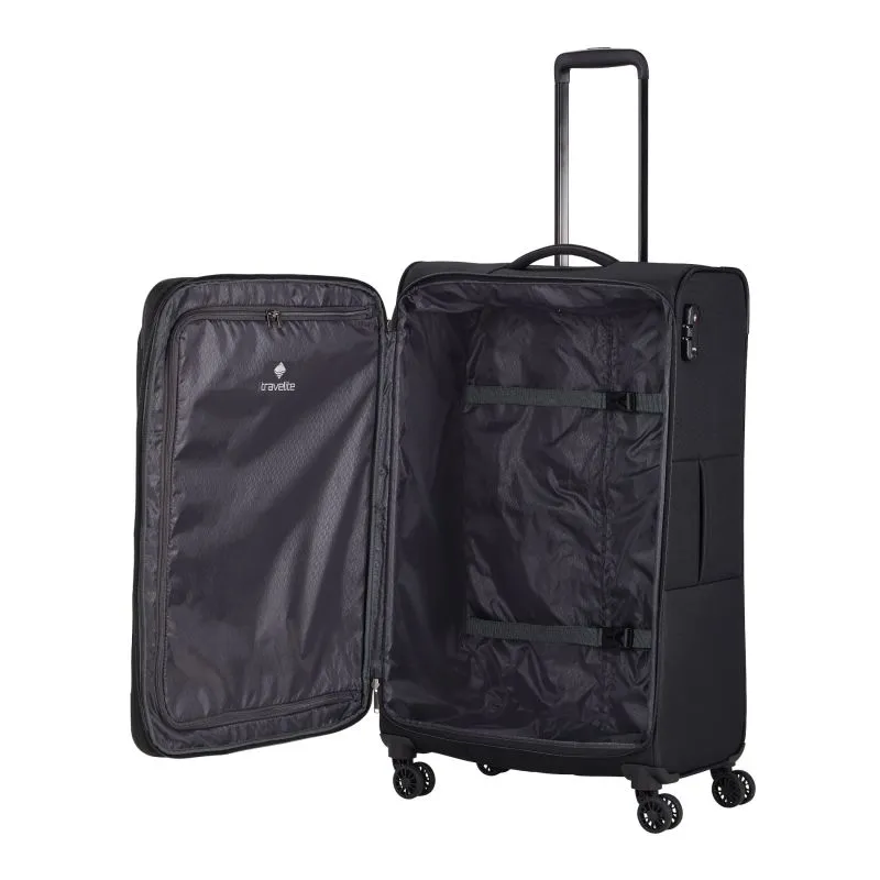 Travelite CHIOS Trolley mit 4 Rollen Größe L - Schwarz
