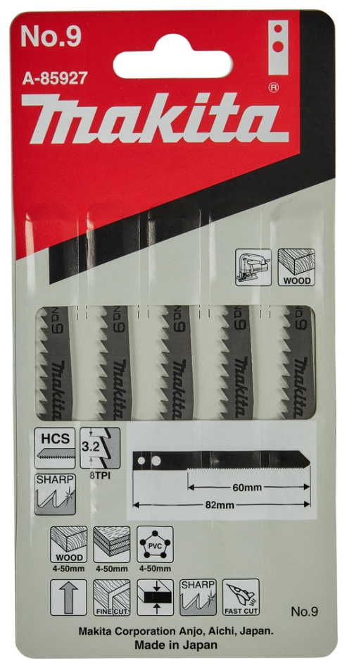 Makita pribor A-85927 Sečivo za ubodnu pilu NO9 5 komada