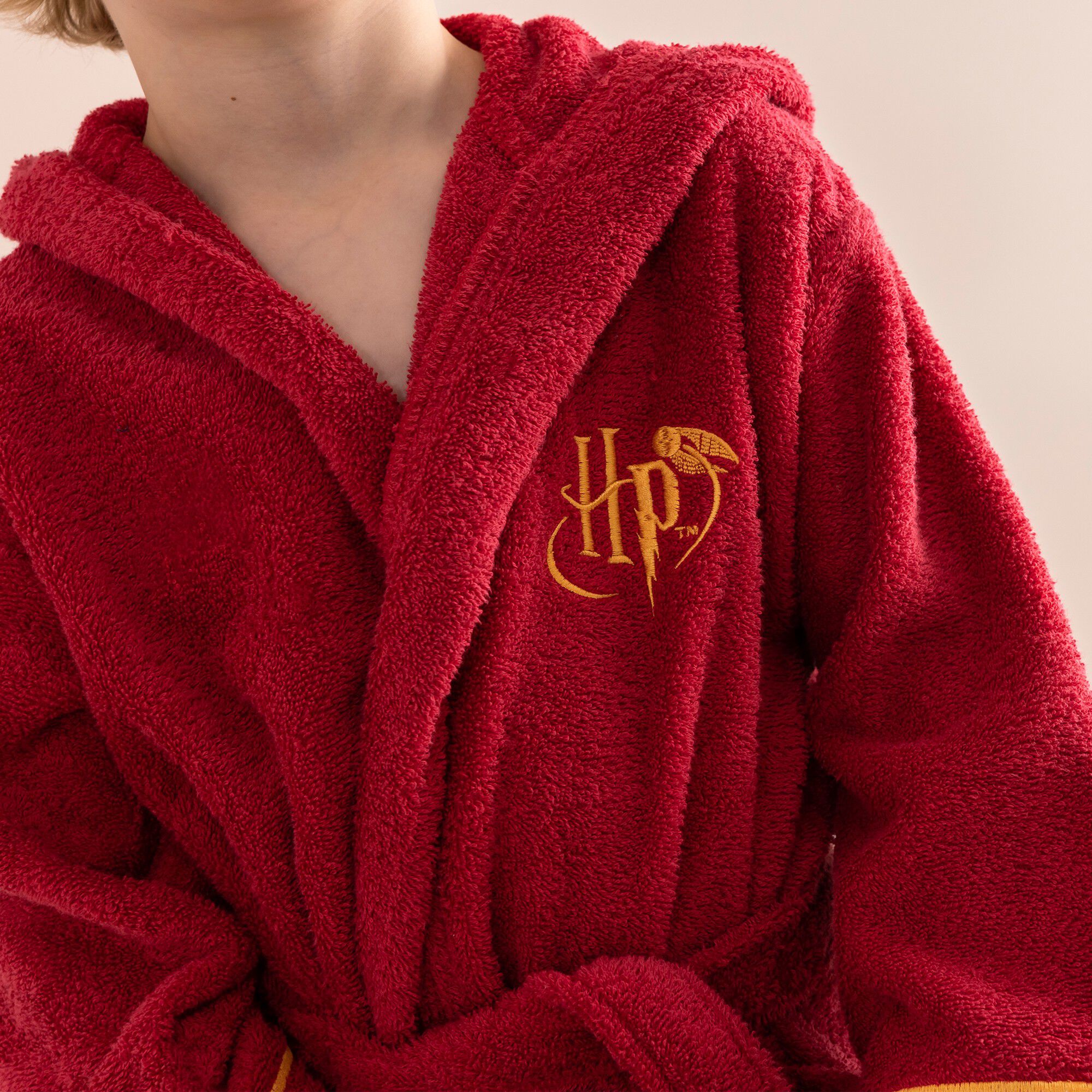 Peignoir enfant à capuche Harry Potter éponge coton