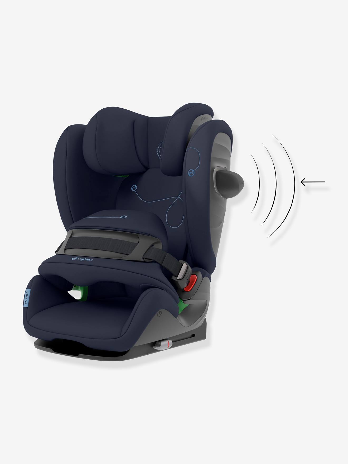 Siège-auto CYBEX Pallas G i-Size, 76 à 150 cm, équivalence groupe 1/2/3 bleu (ocean blue)