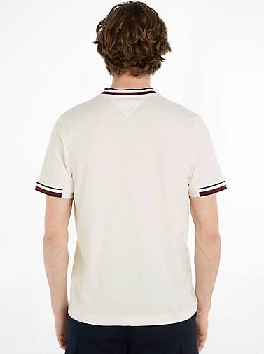TOMMY HILFIGER Herren T-Shirt BOLD GLOBAL STRIPE TIPPING TEE