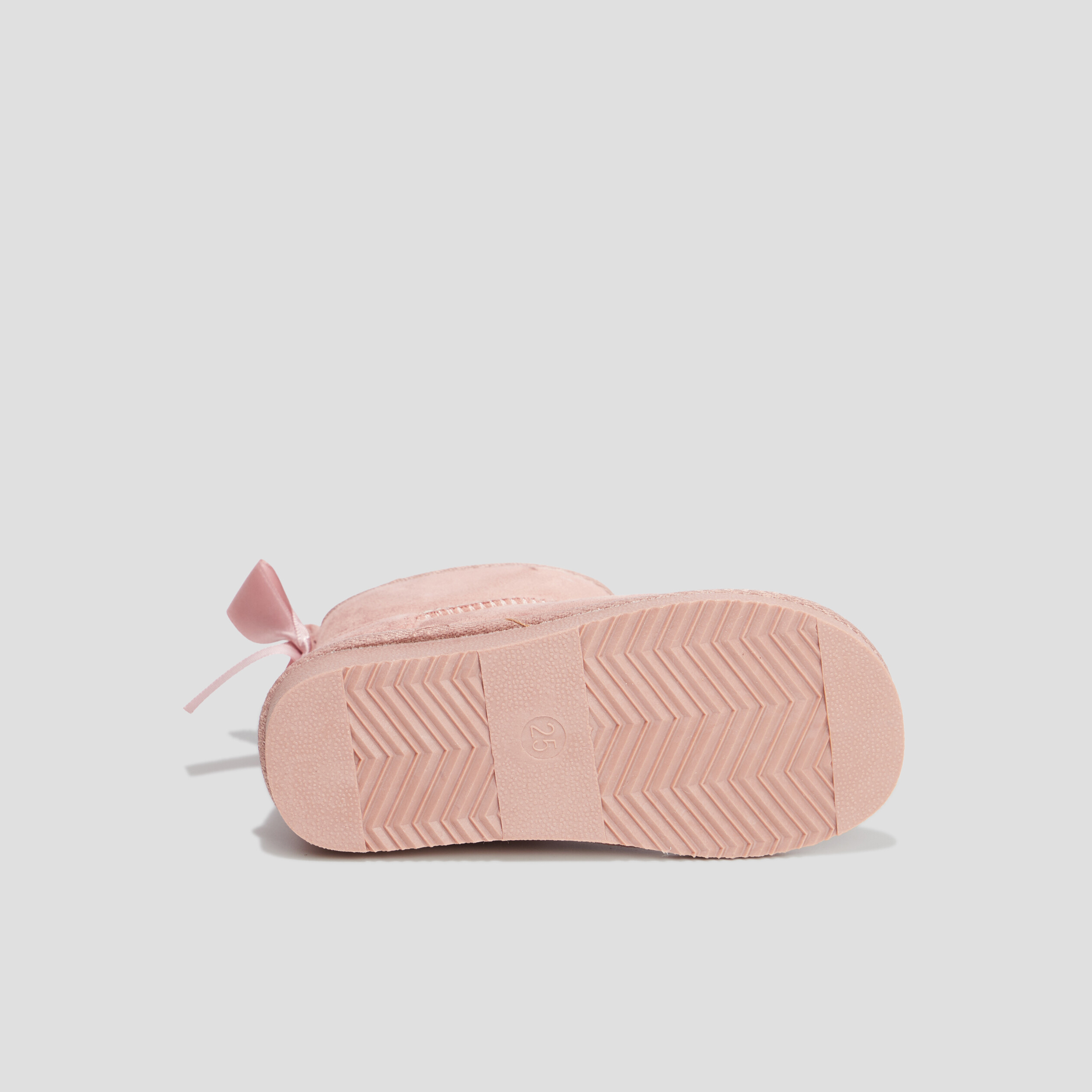Bottines fourrées avec noeud rose fille | La Halle