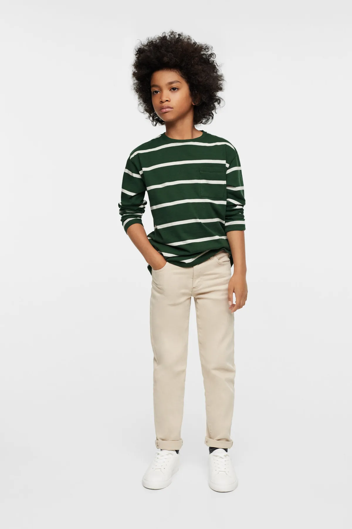 MANGO Kids  37062002 T-Shirts Pastellgrün