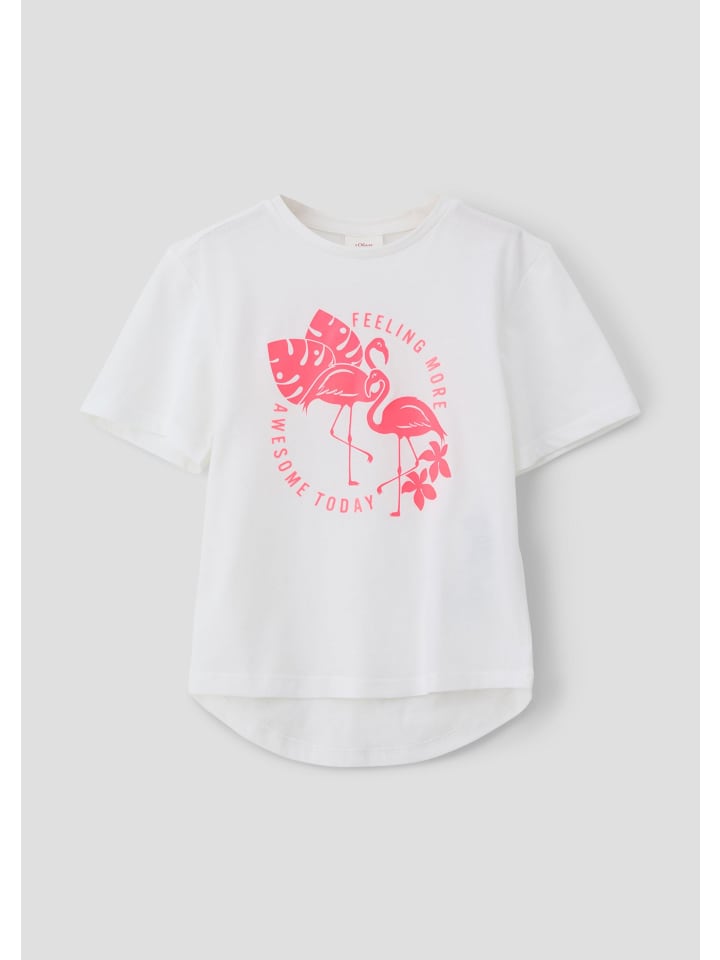 s.Oliver T-Shirt kurzarm in Weiß günstig kaufen