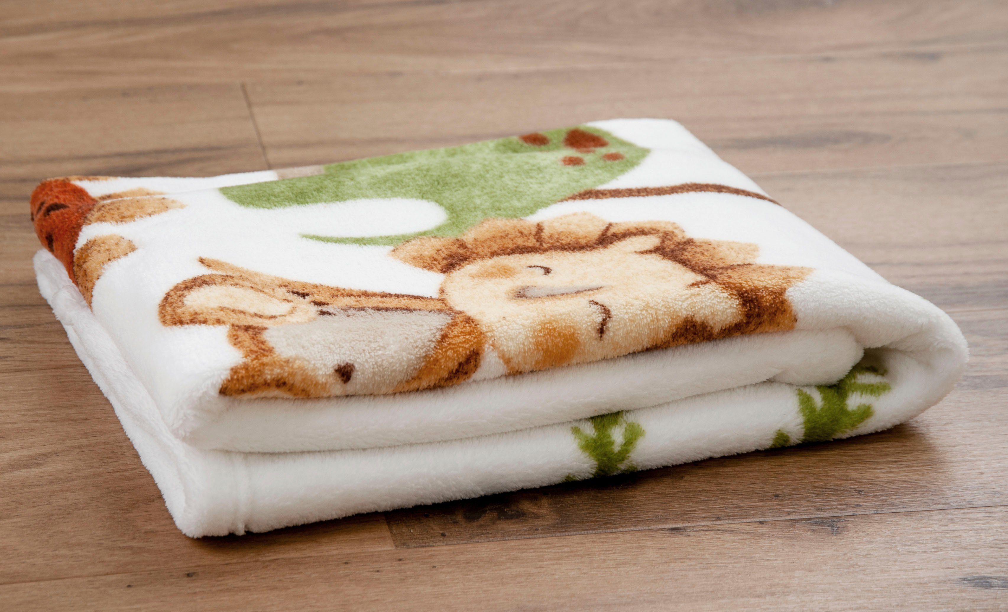 Babydecke Dinos, Baby Best, mit liebevollem Motiv, Kuscheldecke