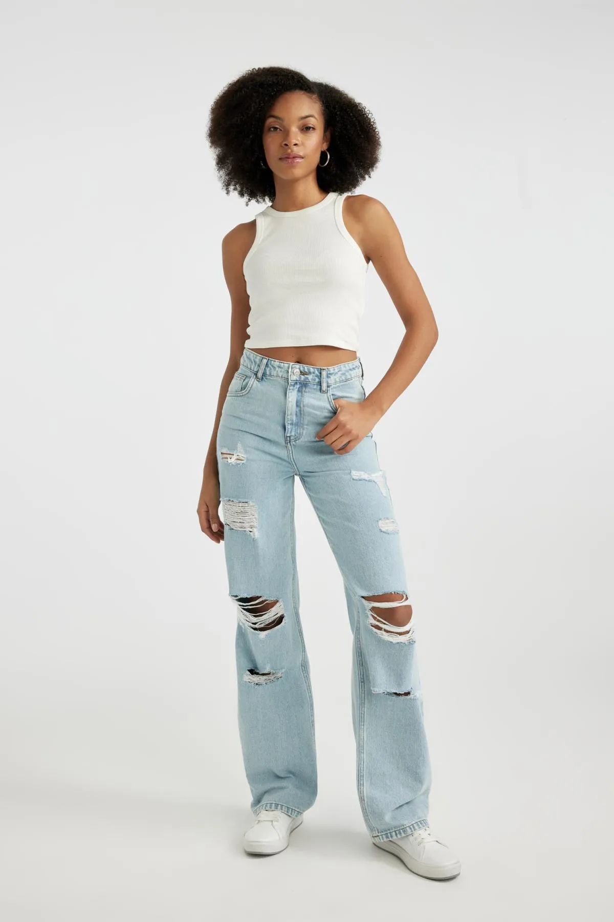 DeFacto  Figurbetontes Neckholder-Camisole mit Rippenmuster Athlete U0357az24sm