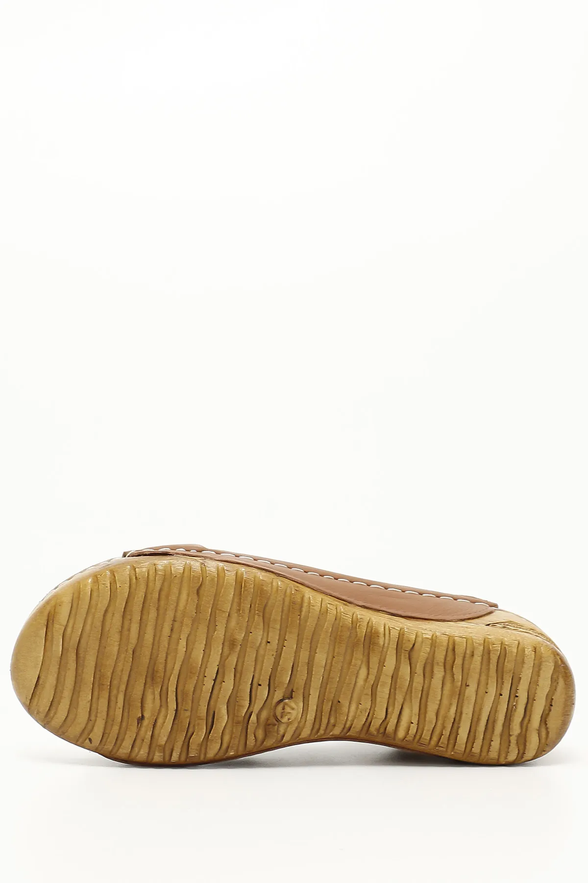 GÖNDERİ(R)  Taba Antique Gön Damen-Keilsandalen aus echtem Leder 42304