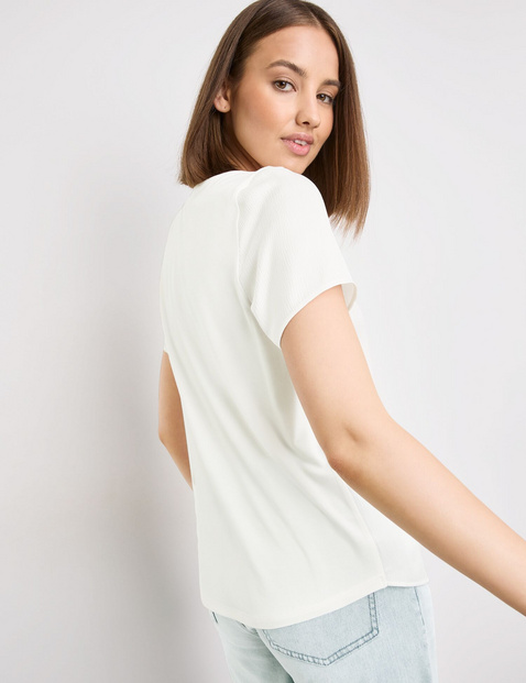 T-Shirt mit Crinkle-Effekt