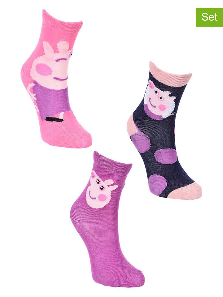 Peppa Pig 3er-Set: Socken 