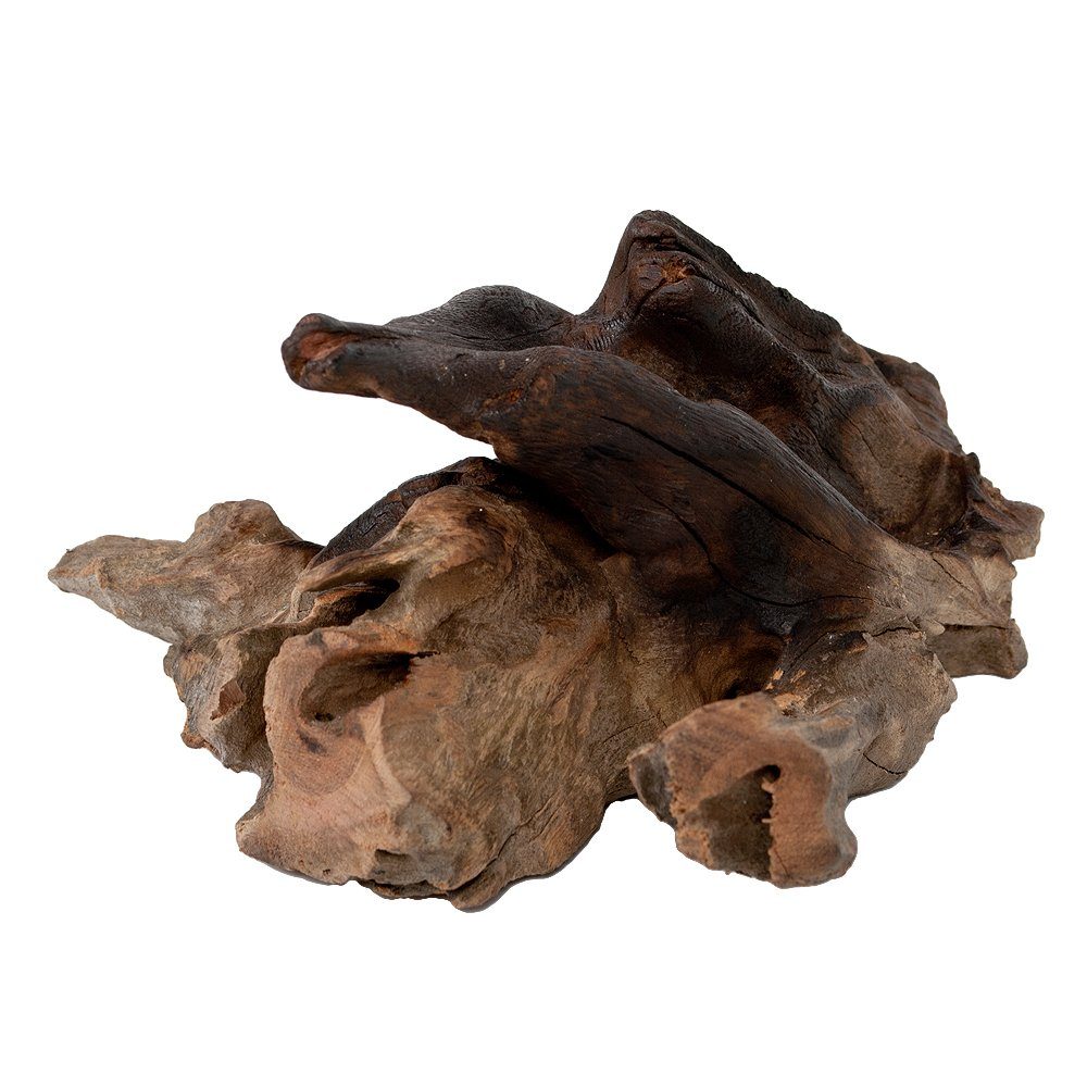 LebensWohnArt Dekovase Teak Blumenvase DROP-B ca. H45cm