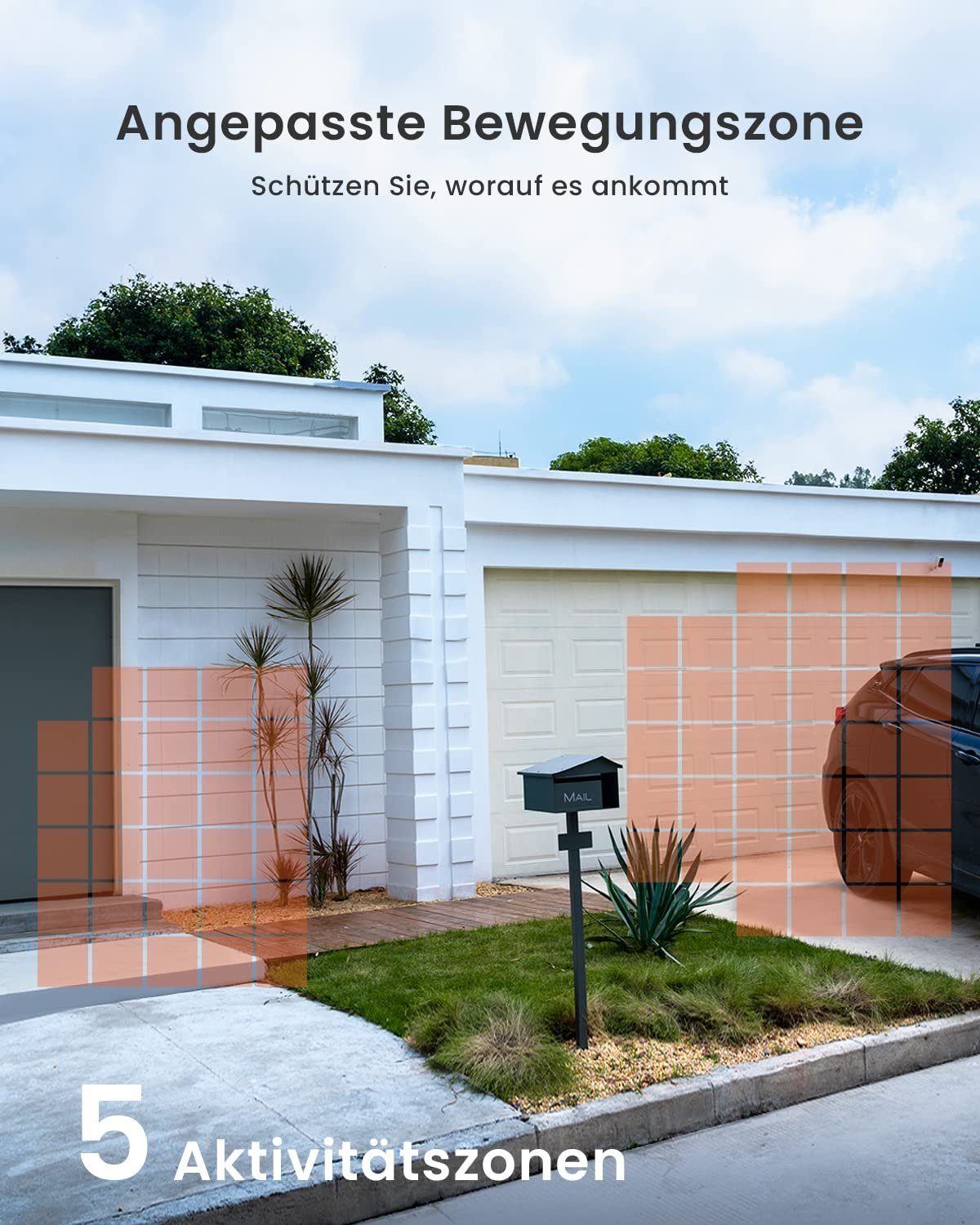 ieGeek 2K Überwachungskamera Aussen Kabellose Überwachungskamera außen/innen Überwachungskamera (Aussen, Außenbereich, außen/inne, 5200mAh Akku Kamera Überwachung Aussen WLAN, PIR-Personenerkennung,10M Nachtsicht, 2-Wege-Audio, Spotlights, Farbige 10