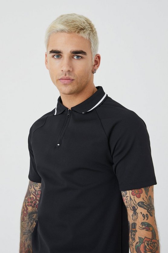 Slim-Fit Colorblock Poloshirt