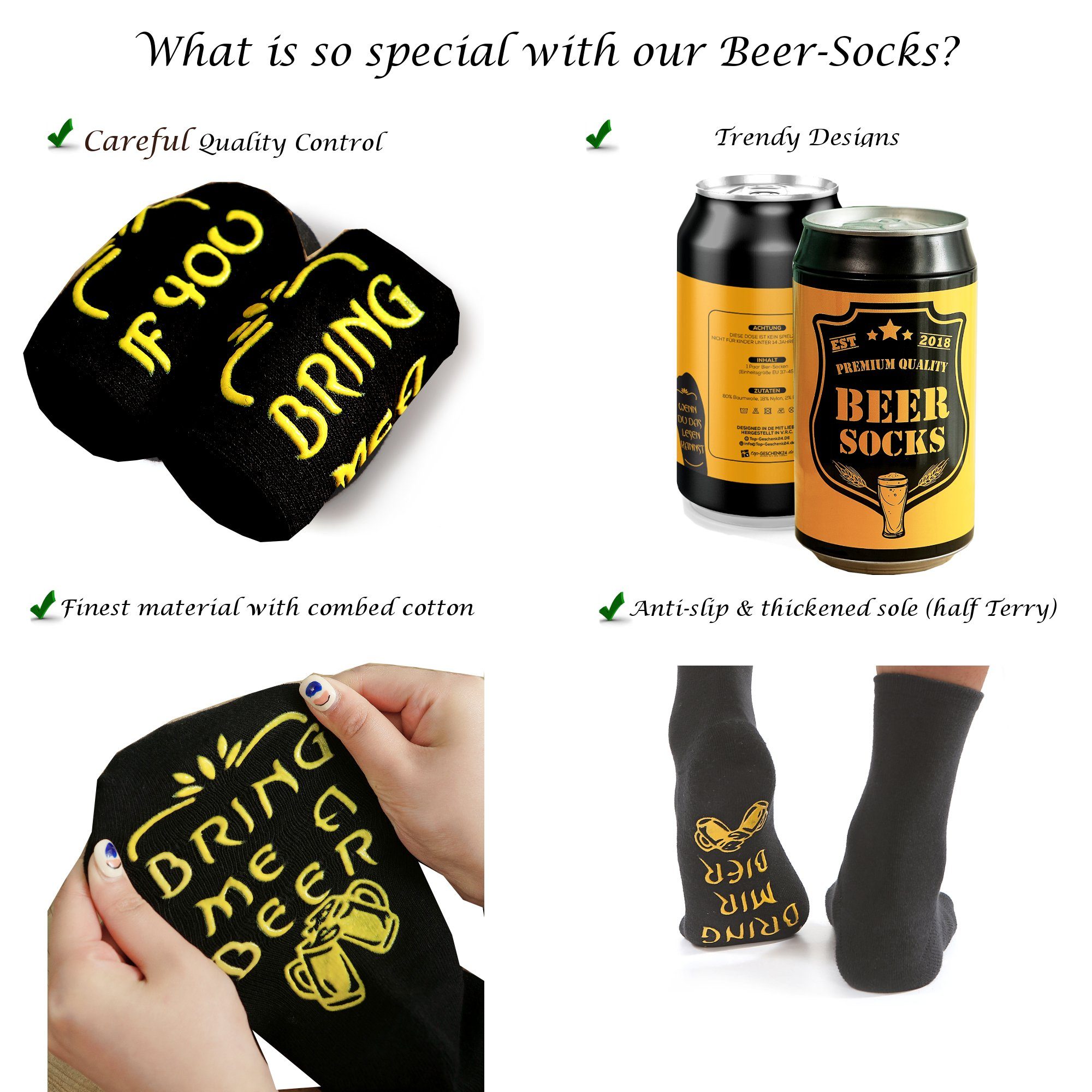 Lucadeau Socken mit Spruch 