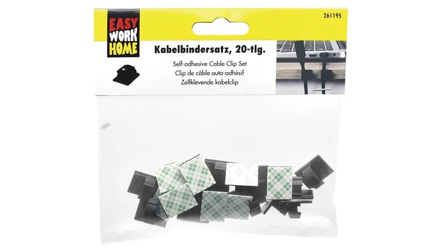 EASY WORK Kabelhalter selbstklebend