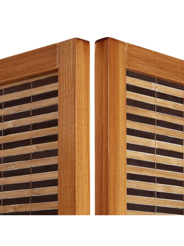 Homestyle4u 5-tlg. Paravent in Braun 220x175 günstig kaufen onesize