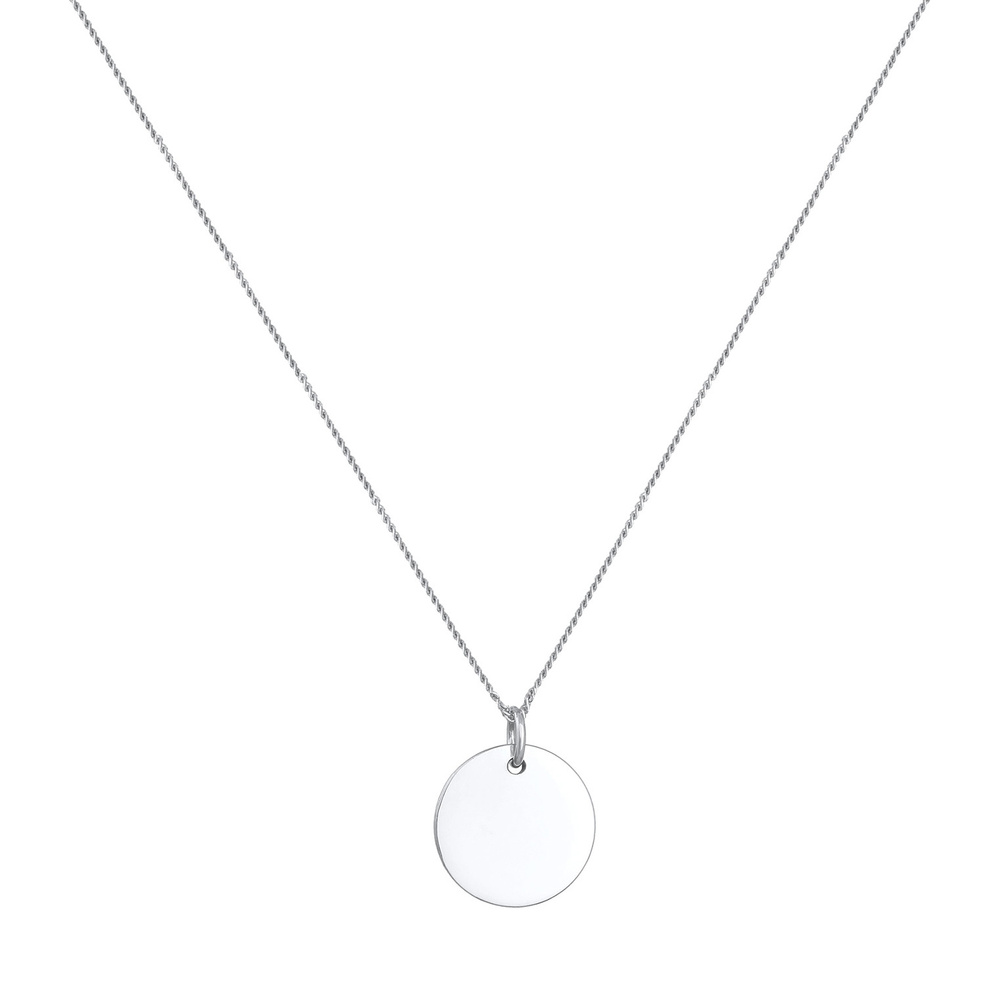 Elli Elli Collier Pendentif femme plaque de base en argent 925 sterling Bijoux