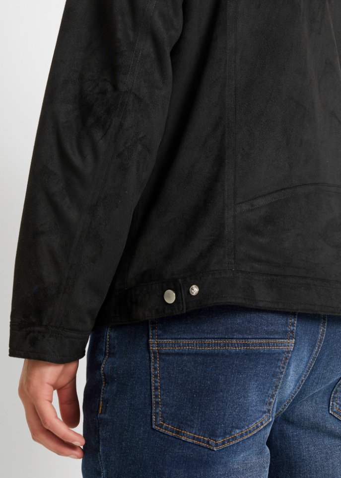 Kurzjacke in Velour-Optik