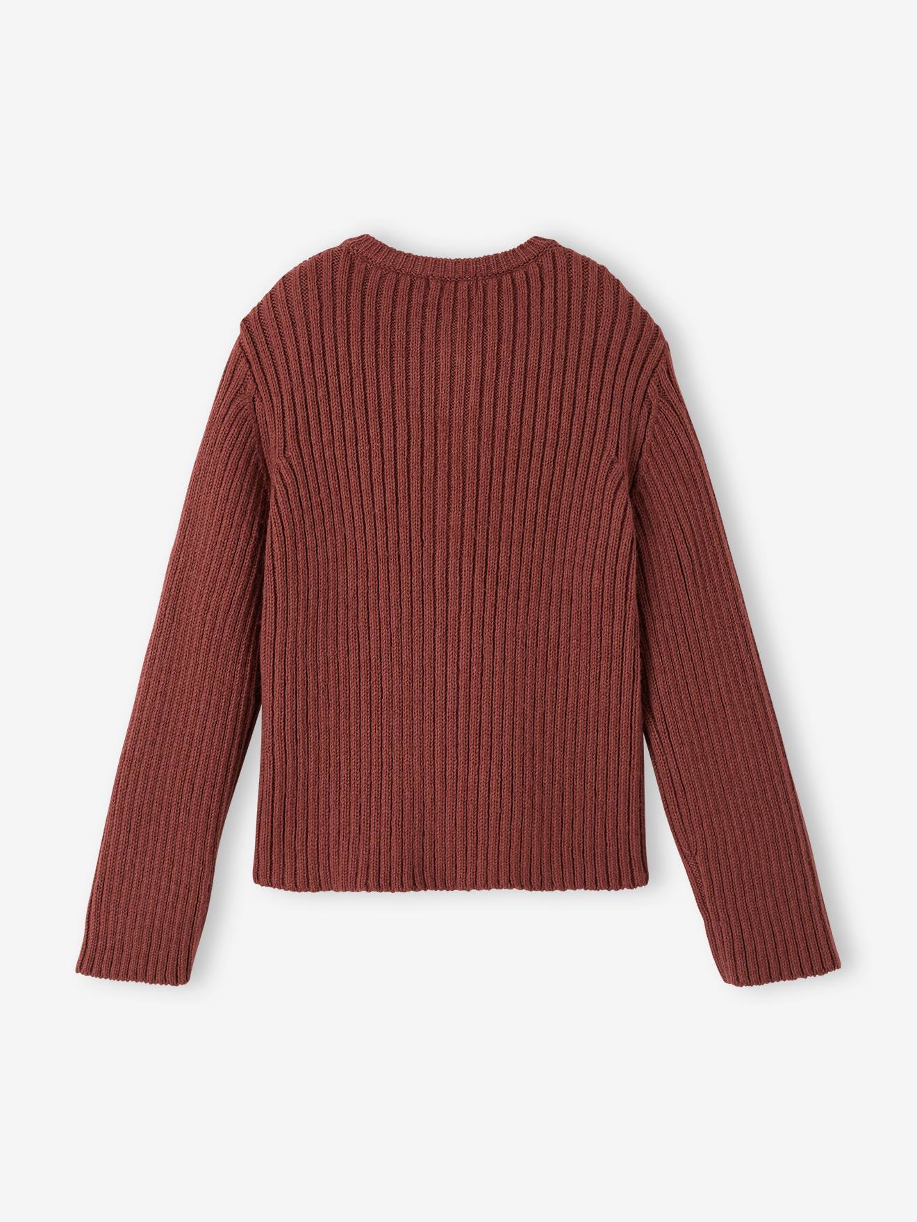 Vertbaudet Mädchen Strickjacke - schokolade