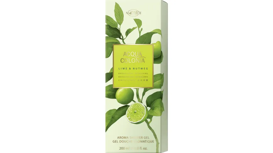 4711 ACQUA COLONIA Showergel LIME+NUTMEG 200 ml