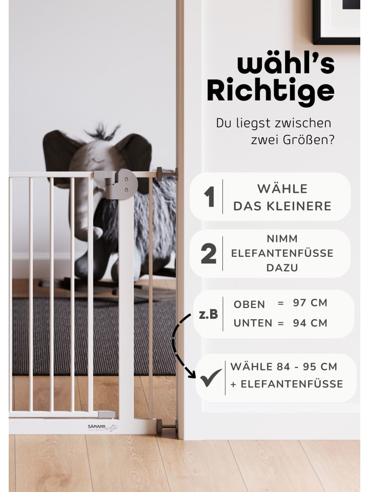 Sämann Sämann Türschutzgitter & Treppenschutz, Tür mit 90° Stop, ohne Bohren günstig kaufen