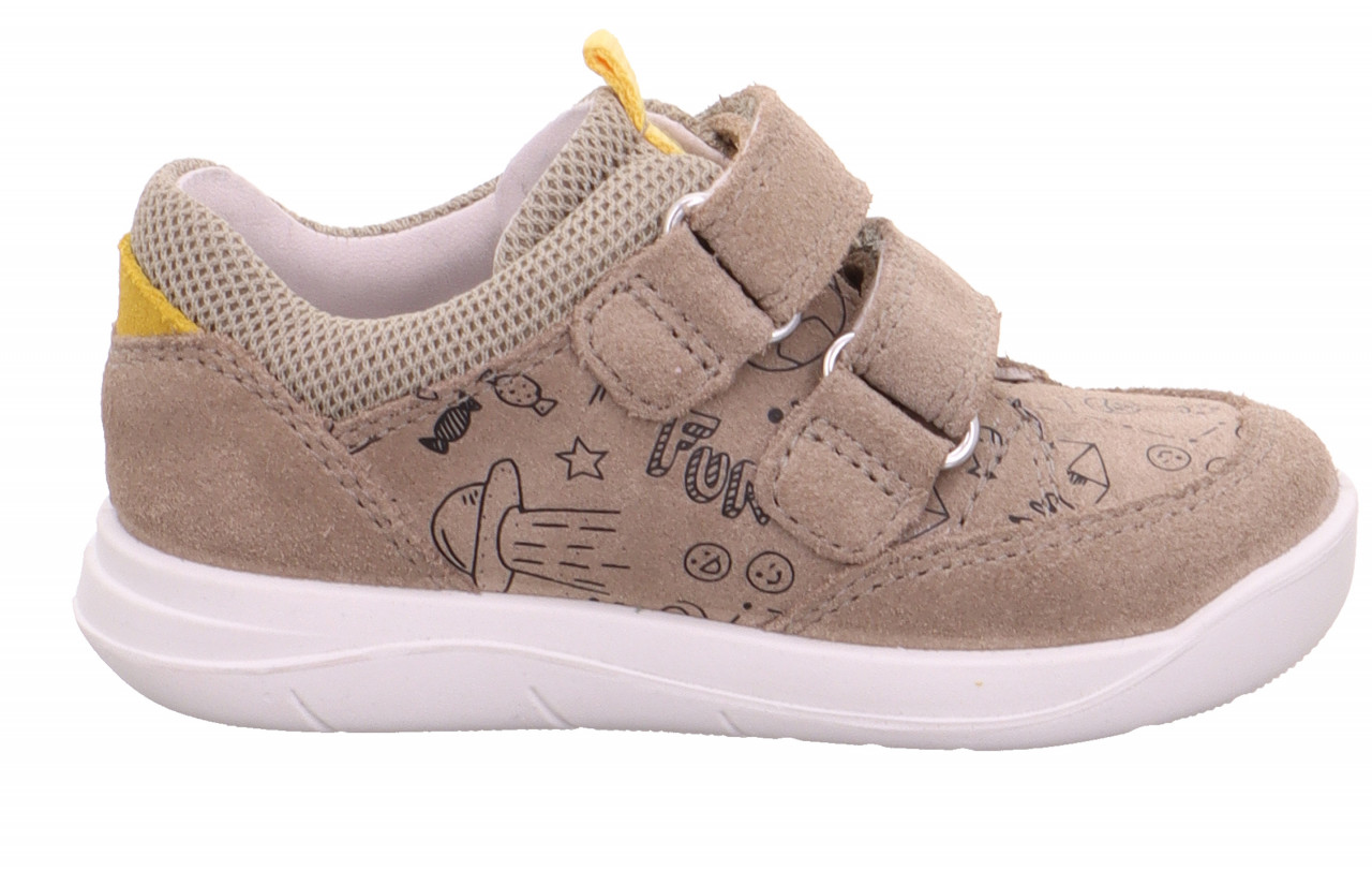 LILLO - Beige/GelbSneaker low mit Klettverschluss