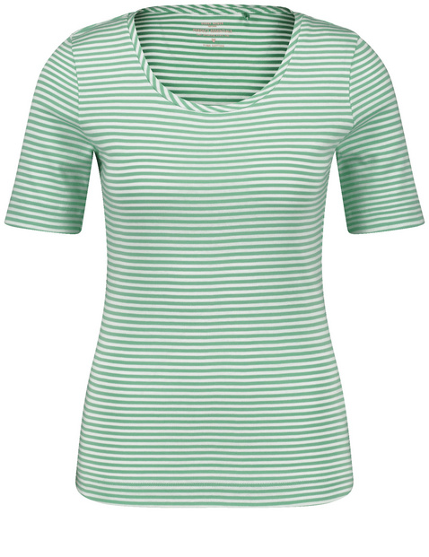 Geringeltes T-Shirt aus Baumwolle